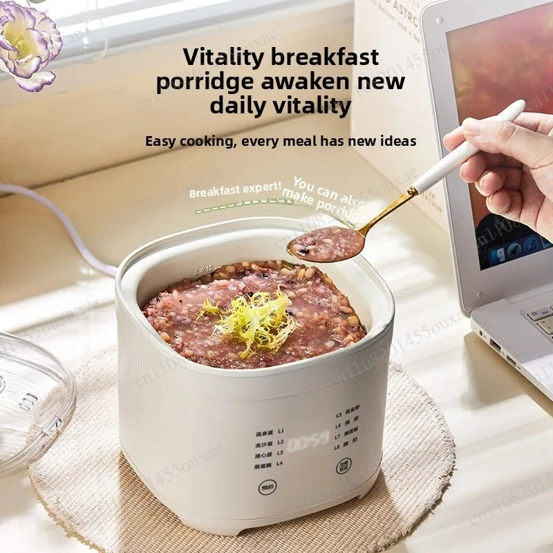Automatic Power off Egg Boiler Steamer Small Household Electric Hot Pot Multi-Functional Porridge Maker for Dormitory Breakfast