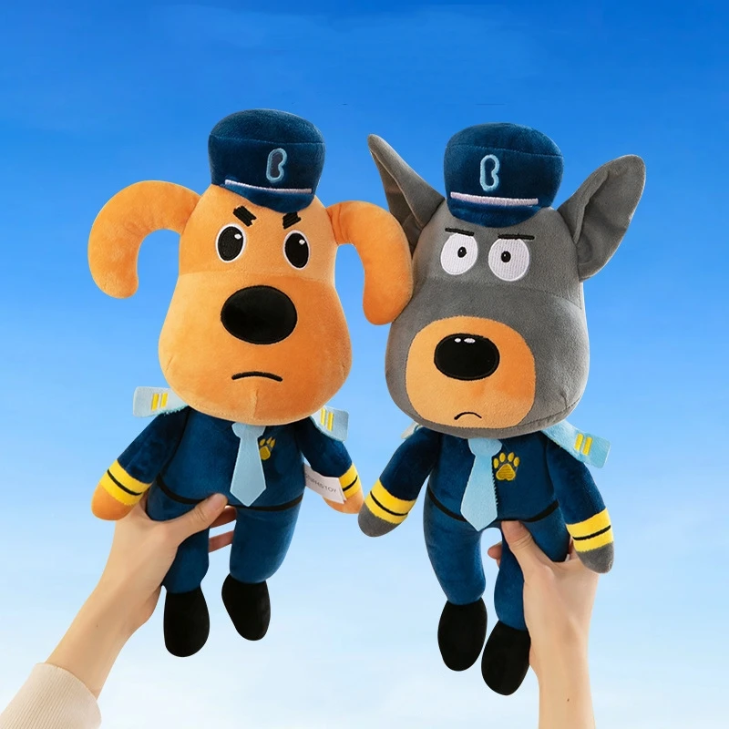 New 30cm Sheriff Labrador Dog Plush Toy Doll Anime Security Sergeant Labrador Wolf Dog Plush Stuffed Toys Birthday Xmas Gifts