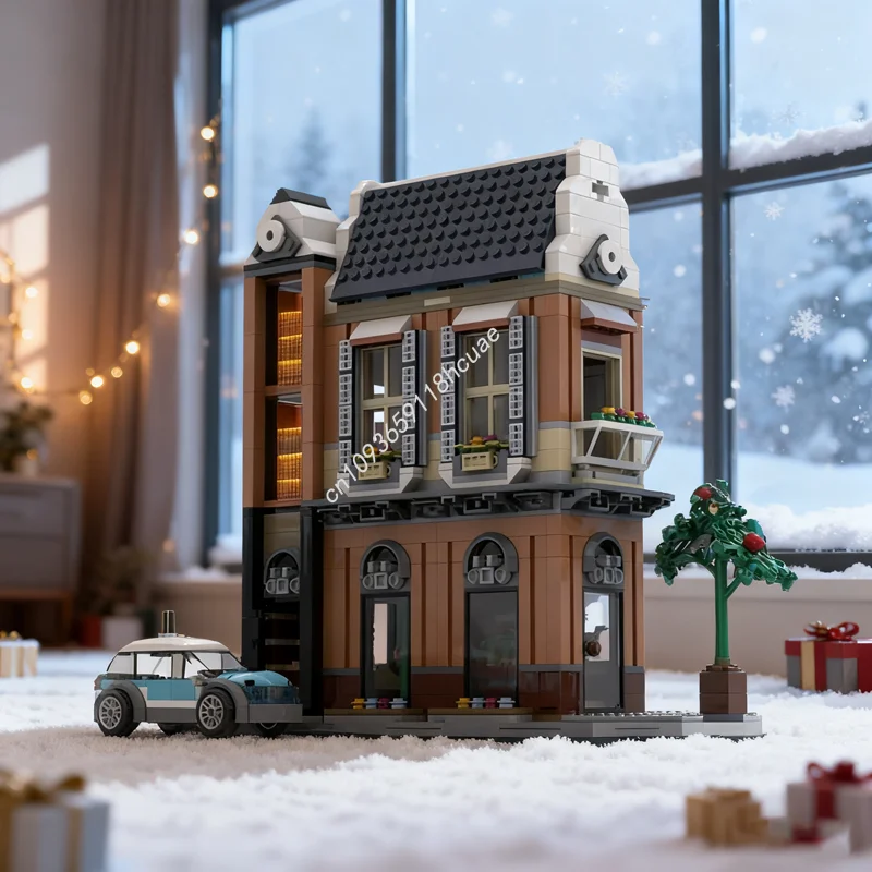 

856 шт. MOC Farmer S Store, наборы модификаций, модульная модель, строительные блоки, рождественский подарок, сборка игрушек «сделай сам», творческая идея для детей