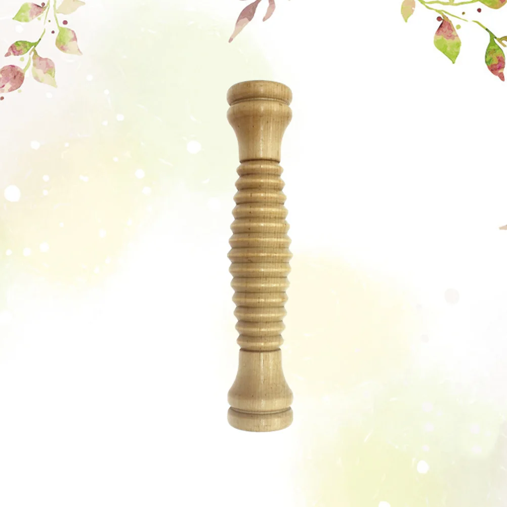 

Wooden Roller Massager Stick High Density Full Body Deep Tissue Relief For Arms Shoulders Back Waist Legs Hand Held Muscle