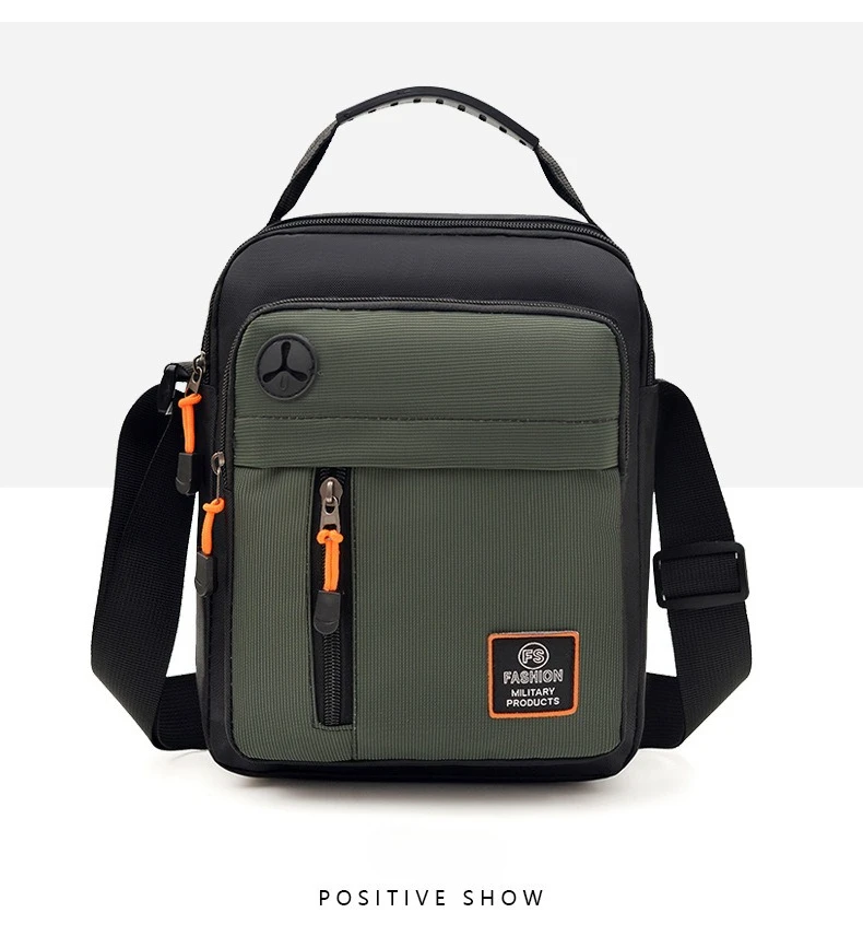 Geräumige Herrentasche, Umhängetasche, wasserdichter und abriebfester Rucksack mit mehreren Fächern, ideal für den Geschäftsalltag. – Detail 32