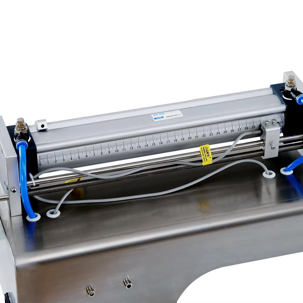 Semi Automatic Piston High Accuracy Beverage Glass Filling  for Marmalade Salad Dressing - view 3
