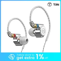 TRN TA1 Knowles BA DD Drive In Ear Earphone HIFI Earphone Metal Earphone Earbud With MMCX Silver-plated Cable For ST5 MT3 EMA TN