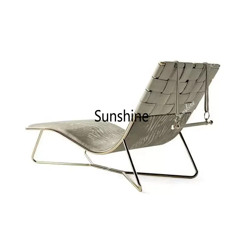 Light luxury recliner wild leopard print home living room balcony modern high-end sense creative fashion