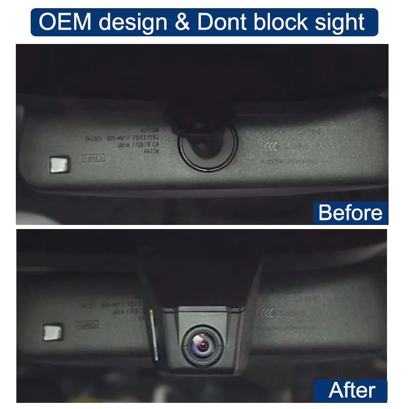 Mrec Dashcam 4K Wifi Dual Camera Front Rear Dash Cam for Ford Kuga Ecoboost Plug in Hybrid Mk3 2019 2020 2021 2022 2023 2024