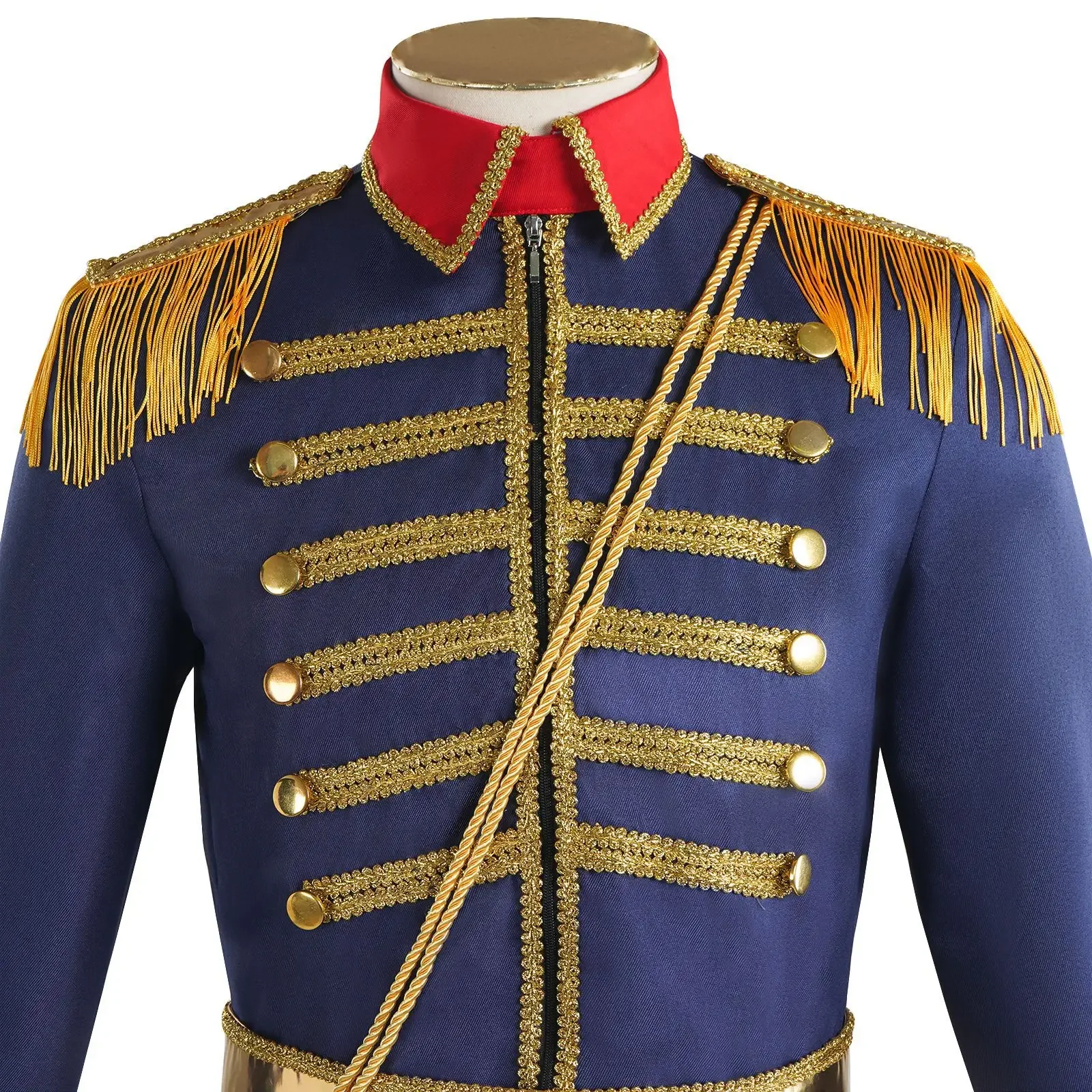 Uniforme de Cosplay Militar Real Medieval, Chaqueta Colonial, Esmoquin, Disfraz de Halloween, Chaqueta de Corte, Disfraces de Cascanueces para Hombres Adultos