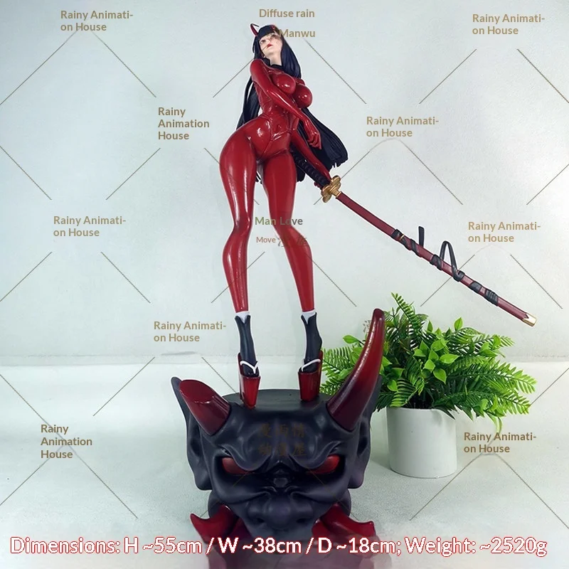 Figura de Senji Muramasa de Glued Suit, Estatua de Anime de Chica Bonita para Decoración de Escritorio y Caja de Ordenador, Periférico de Anime de Moda