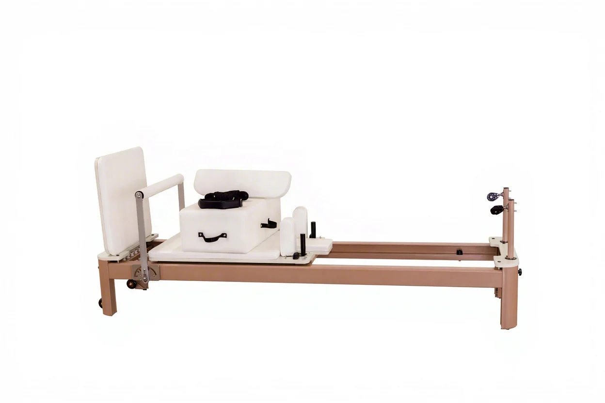Durable Aluminum Alloy Pilates Reformer with Adjustable Resistance for Home and Studio Use
