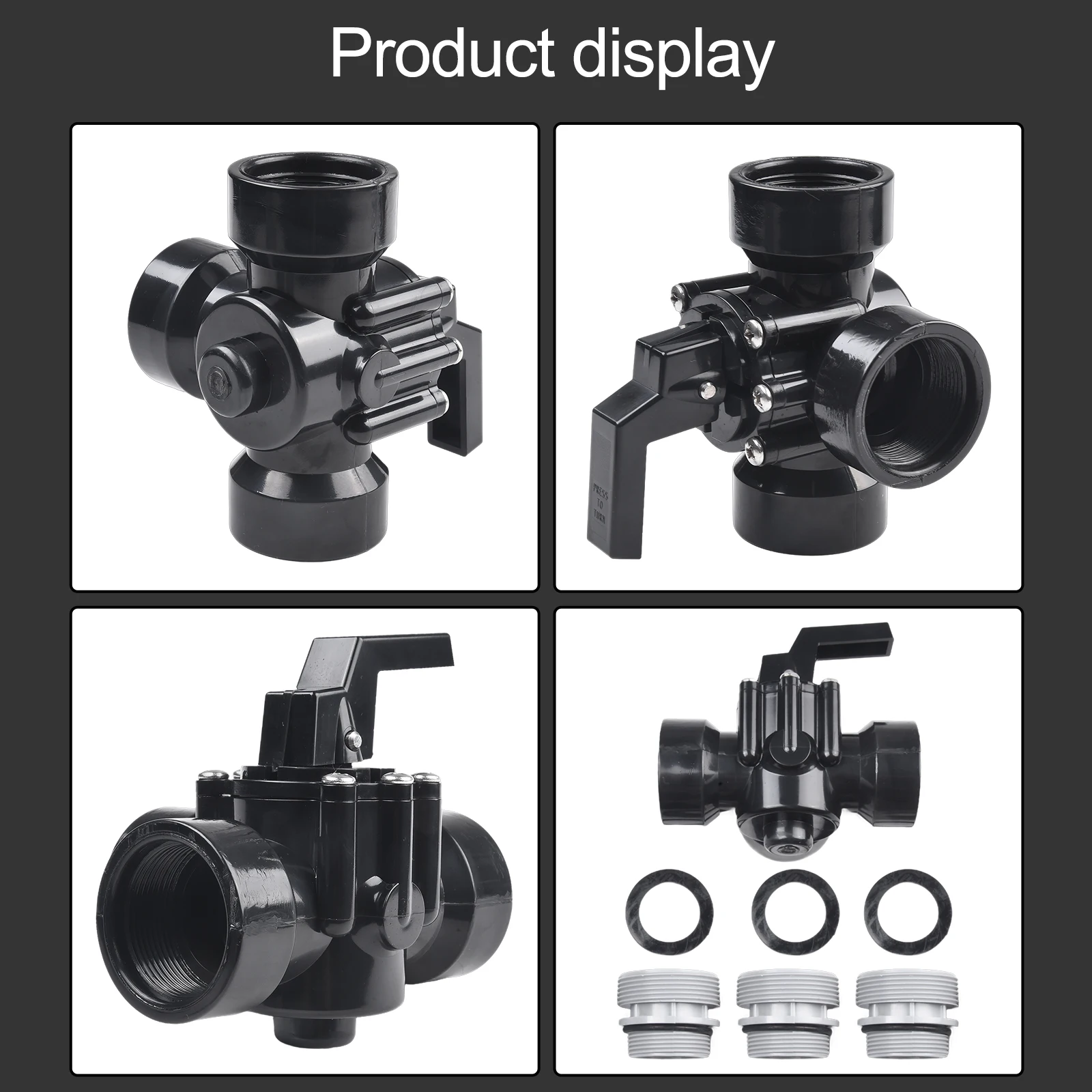 

Options Swimming Pool Pump Hose Fitting Connection Hose Fitting Pump Swimming Pool Way Shut Off Threaded Opening