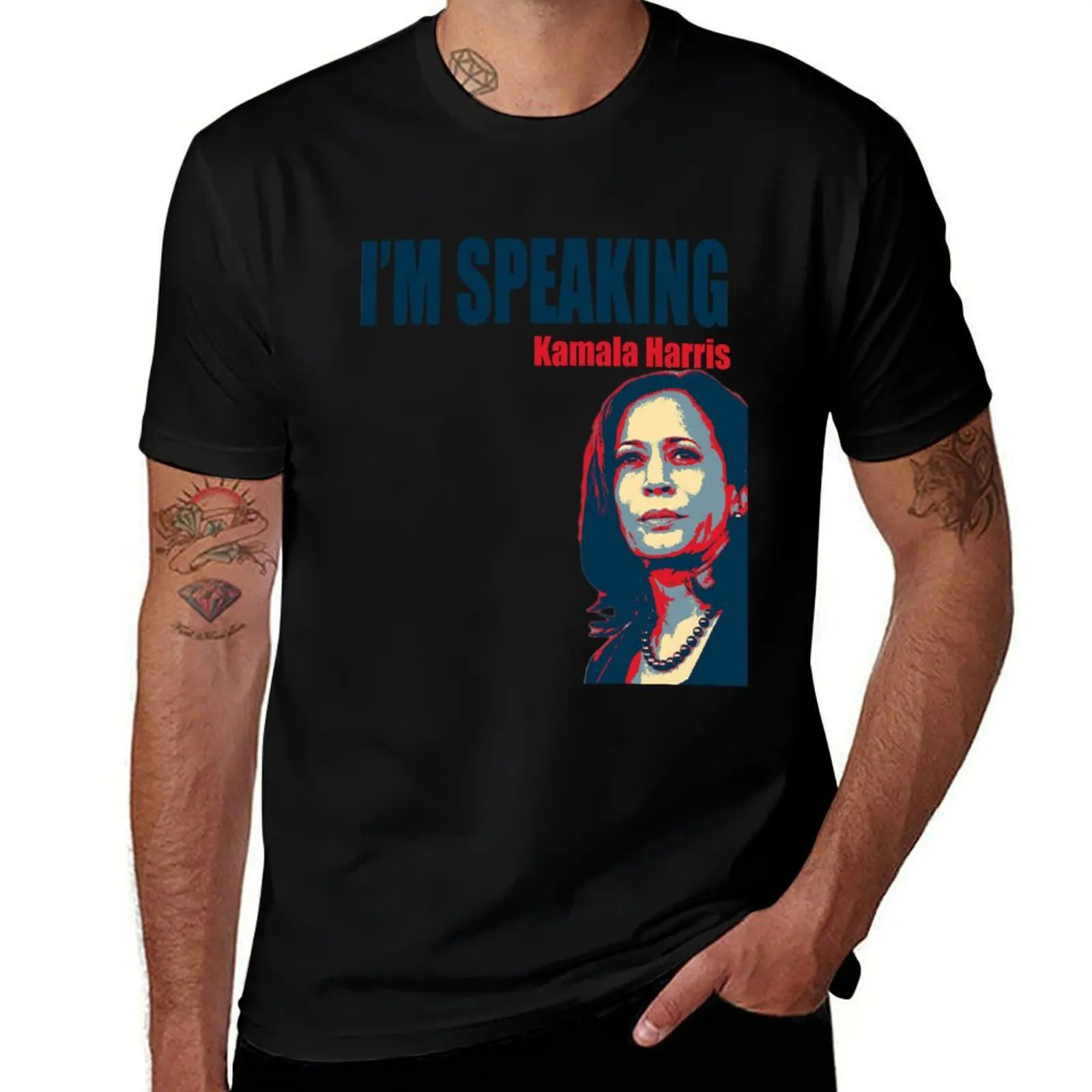 I'm Speaking - VP Debate 2020 - Kamala Harris T-Shirt Soft Cotton Print T-Shirt