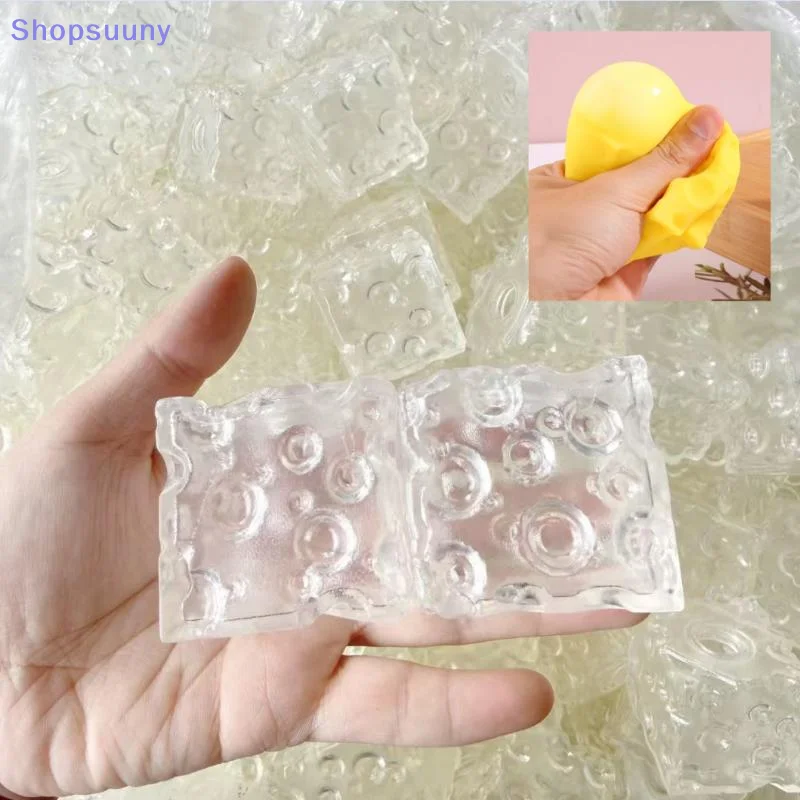 [SU]DIY Empty Ball Shell For Handmade Toy Clear Soft Plastic Skin For Maltose Squeeze Ball Creative Stress Relief Toy[SU]