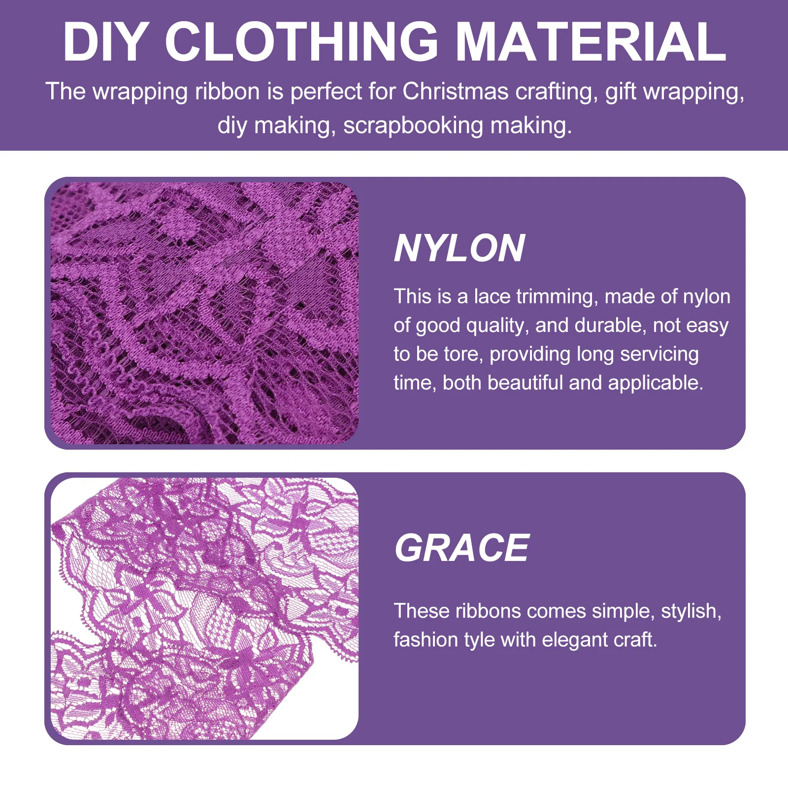

Lace Fabric Ribbons for Crafts Stretchy Material Decorate Embroidery Trim Bride Wide