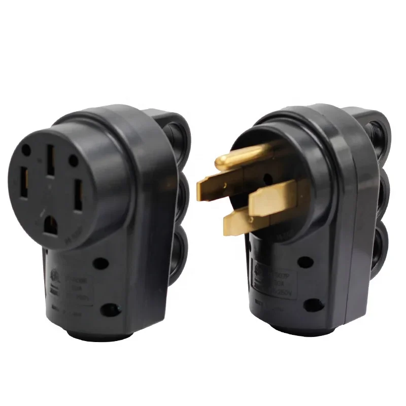 NEMA 14-50 Female 50 Amp RV Camper Caravan male Plug Replacement Receptacle Plug