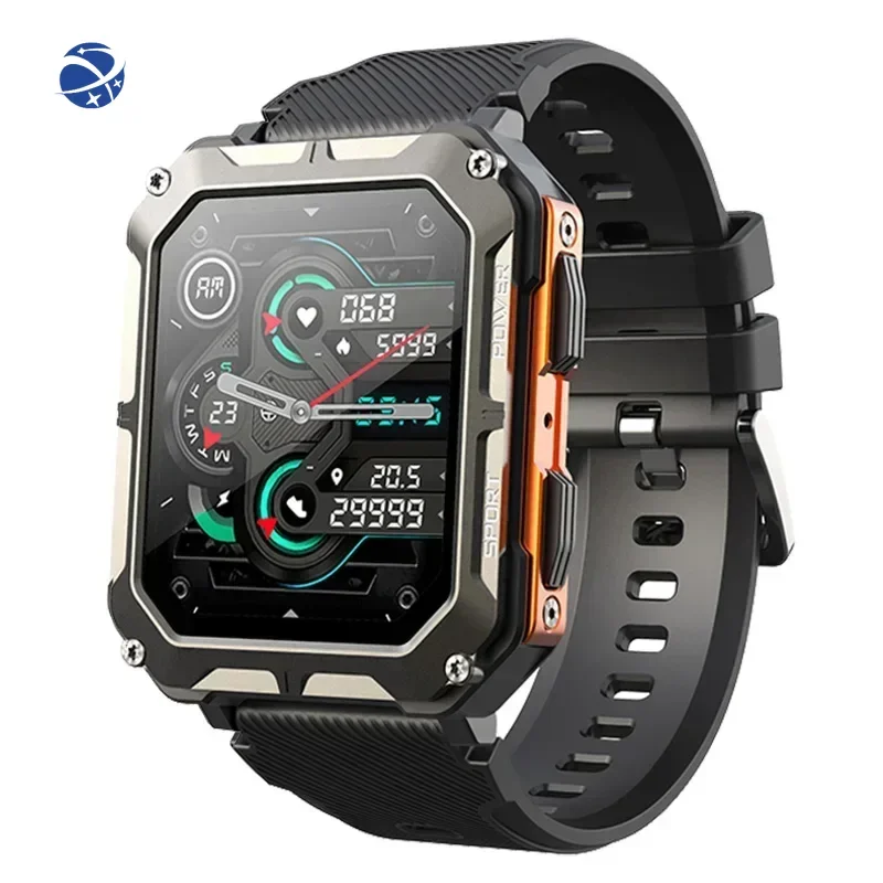 SENBONO C20PRO Outdoor Smart Watch Men 1.83'' HD Screen Dials Call Sport Heart Rate IP68 Waterproof Watches Smartwatch