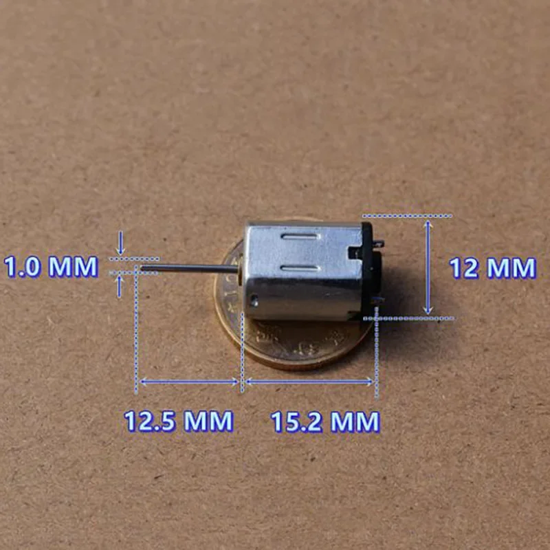 Mute Mini 12mm N20 Electric Motor DC 3V-6V 3.7V 5V High Speed 12000-24000RPM Precious Metal Brush Micro RC Motor DIY RC Toy Car