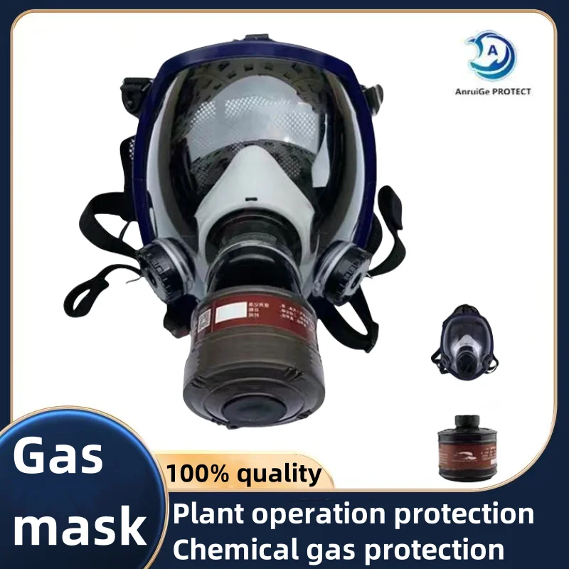 Chemical Mask 6800 Gas Mask Dustproof Respirator Paint Pesticide Spray Silicone Full Face Filters for Laboratory Weldin