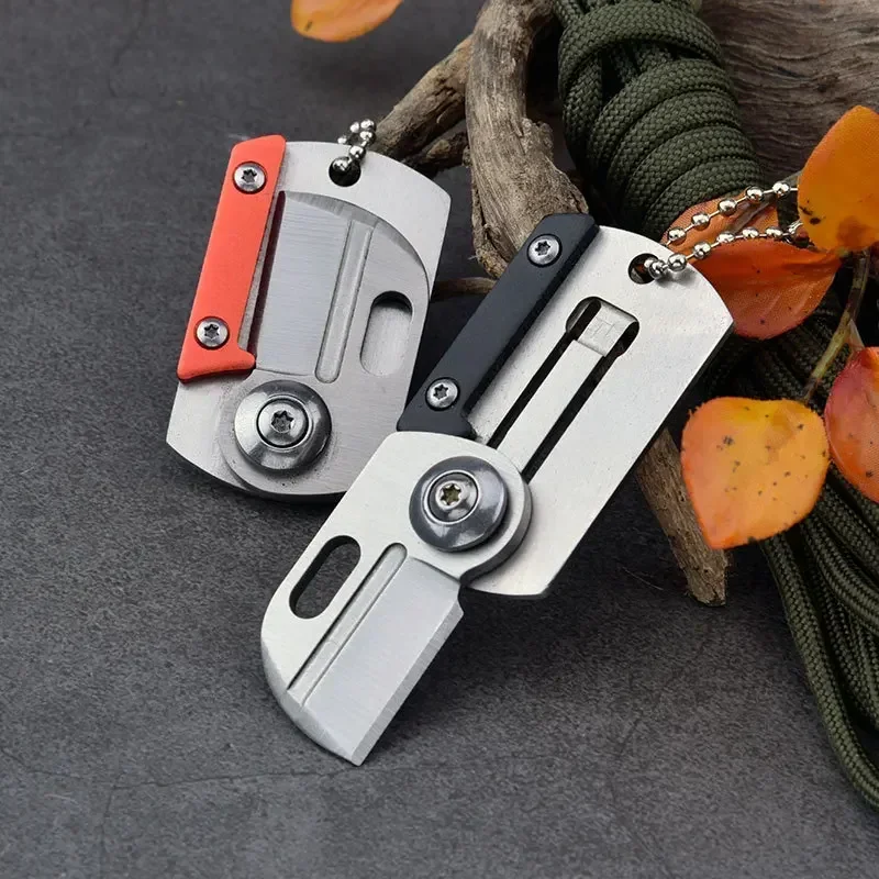 

Mini Folding EDC Knife Multifunction Key Chain Portable Survival Camping Knife Opener Pocket Knife Hands Tool