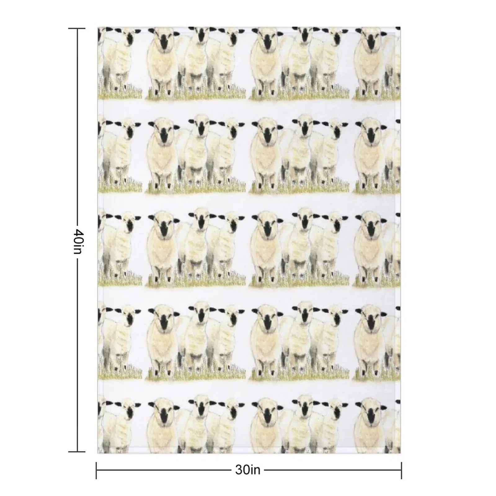 هامبشاير داون لامبز من سام كول رمي بطانية ريتروس أفخم الفانيلا الحرارية لبطانيات السفر #2