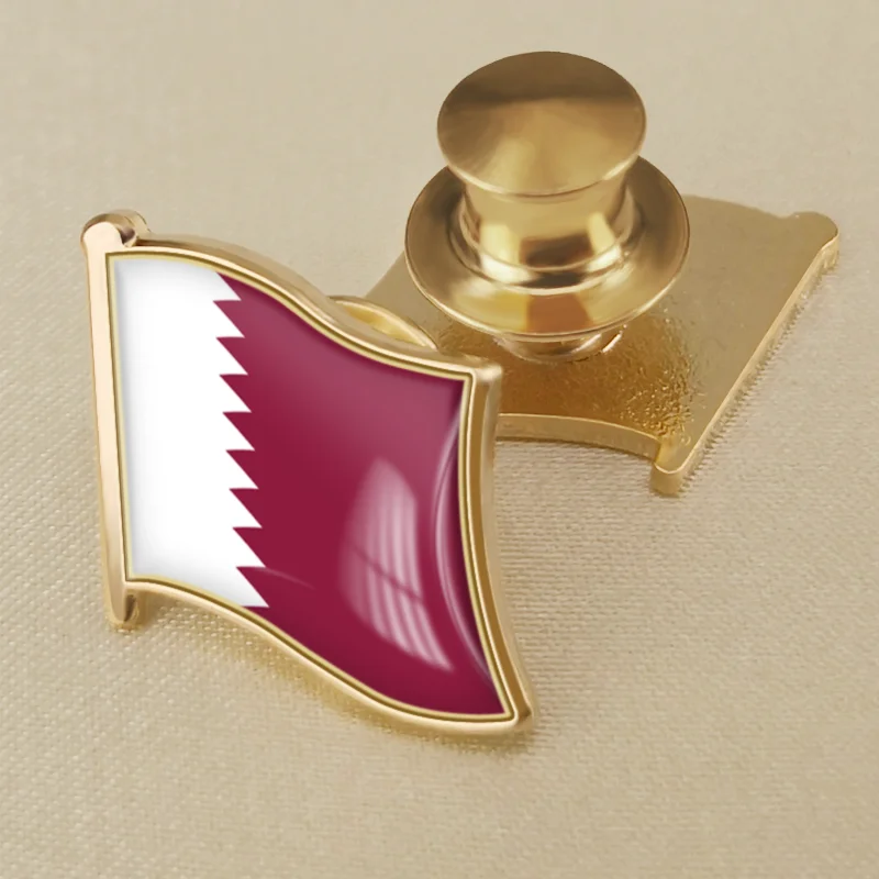 Qatar National Flag Lapel Pins Country Badges