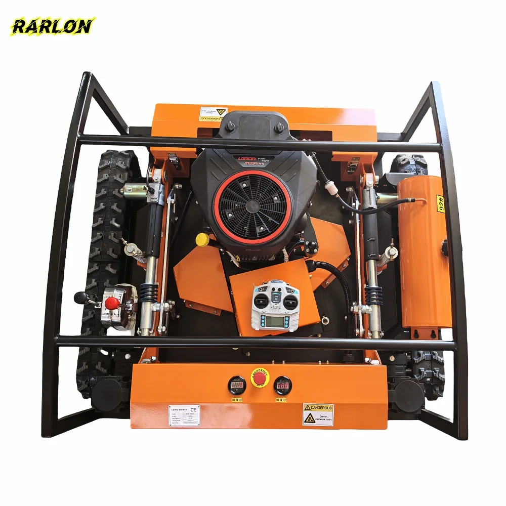 High Quality CE Approve Grass Cutting Machine Electric Remote Control Ai Robot Lawn Mower Crawler Brush Cutter for Agriculture