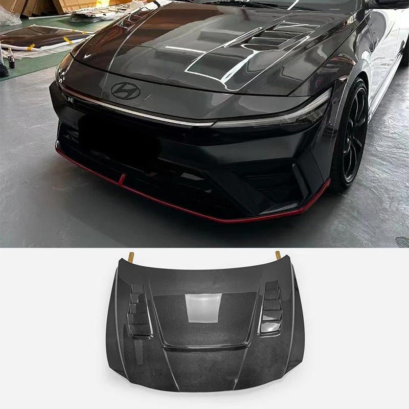 carbon hood for 23+ Hyundai Elantra/Avante (CN7) facelift EPA-V Type Hood  (Facelift model) lightweight accessories