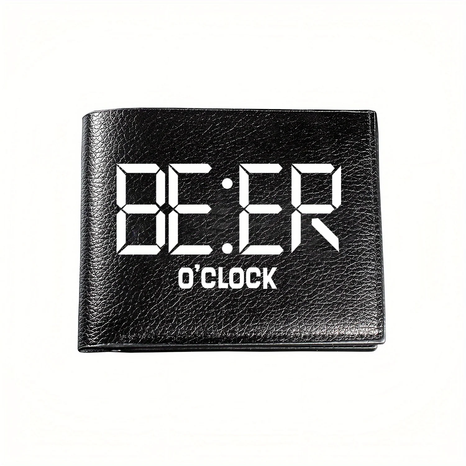 

Дизайн цифровых часов 8:28 O'Clock, деловые мужские повседневные элегантные простые практичные качественные кошельки, стильная графика с принтом, креативные