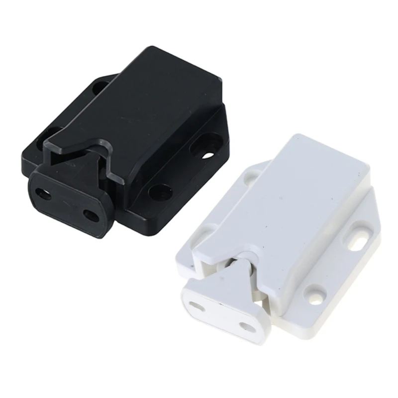 

652F 6Pcs Cabinet Push Latches Push to Open Catch Lock Rebound Self-Locking Catch Hardware for Cabinet Drawer Wardrobe