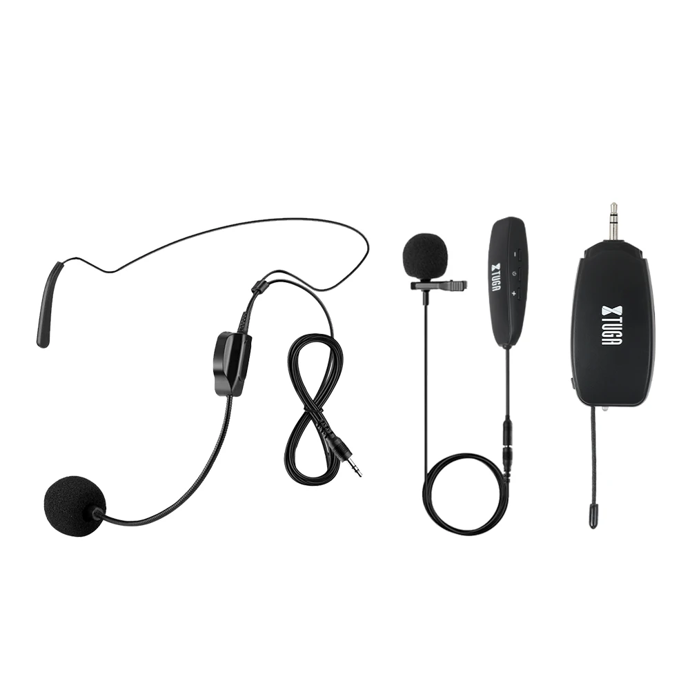 Zehn Artikel TLF Xtuga KX-623 UHF Wireless Headset mit Lavalier Revers Clip-on Mikrofon Metall Konferenz Mikrofon
