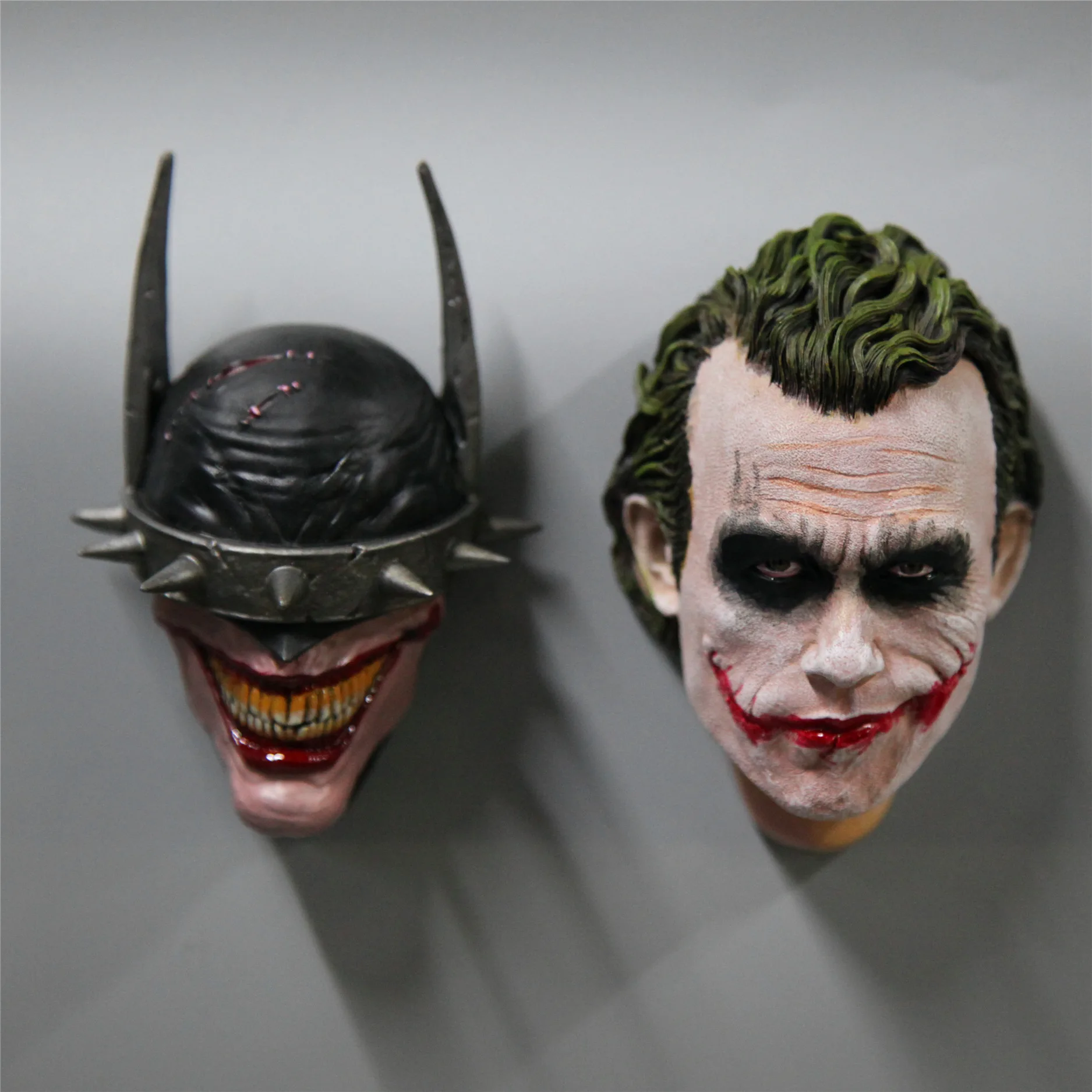 1:4 New Unisex Adult Joker The DarkKnight Resin Magent Cosplay Costume Headgear Resin Face Decoration for Halloween Party view 2