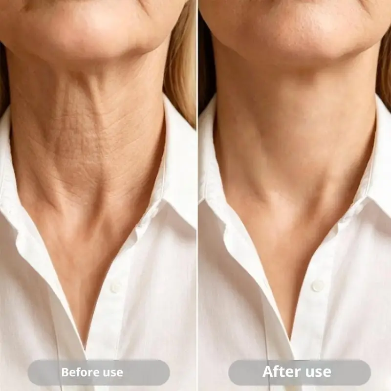New 6pcs Transparent Neck Lifting Patches Waterproof Elasticity Invisible Fading Neck Wrinkle Adhesive Stickers Face Lift Tape