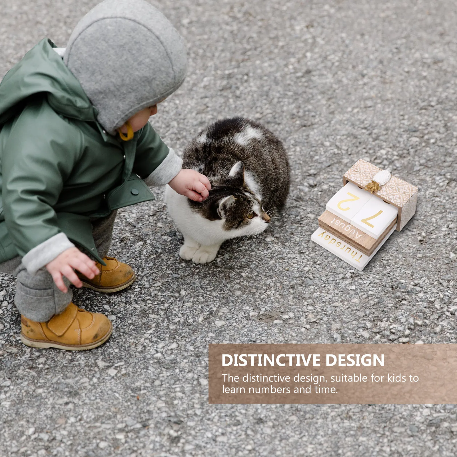 1 set 1 Set Wooden Pineapple Desk Calendar Decorative Ornament For Home Office Restaurant Wood Craft Calendar Photography Prop