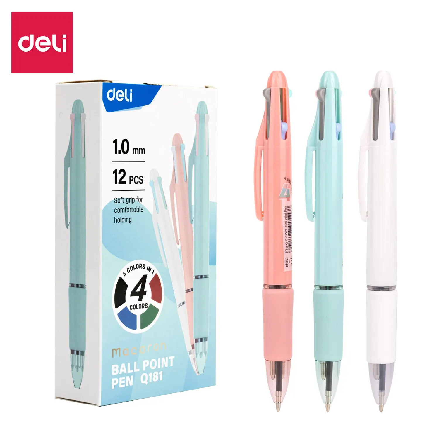 Muti-Colors Ballpoint Pens Stationery School Office Writing Supplies Students Kids Drawing Writing Pen