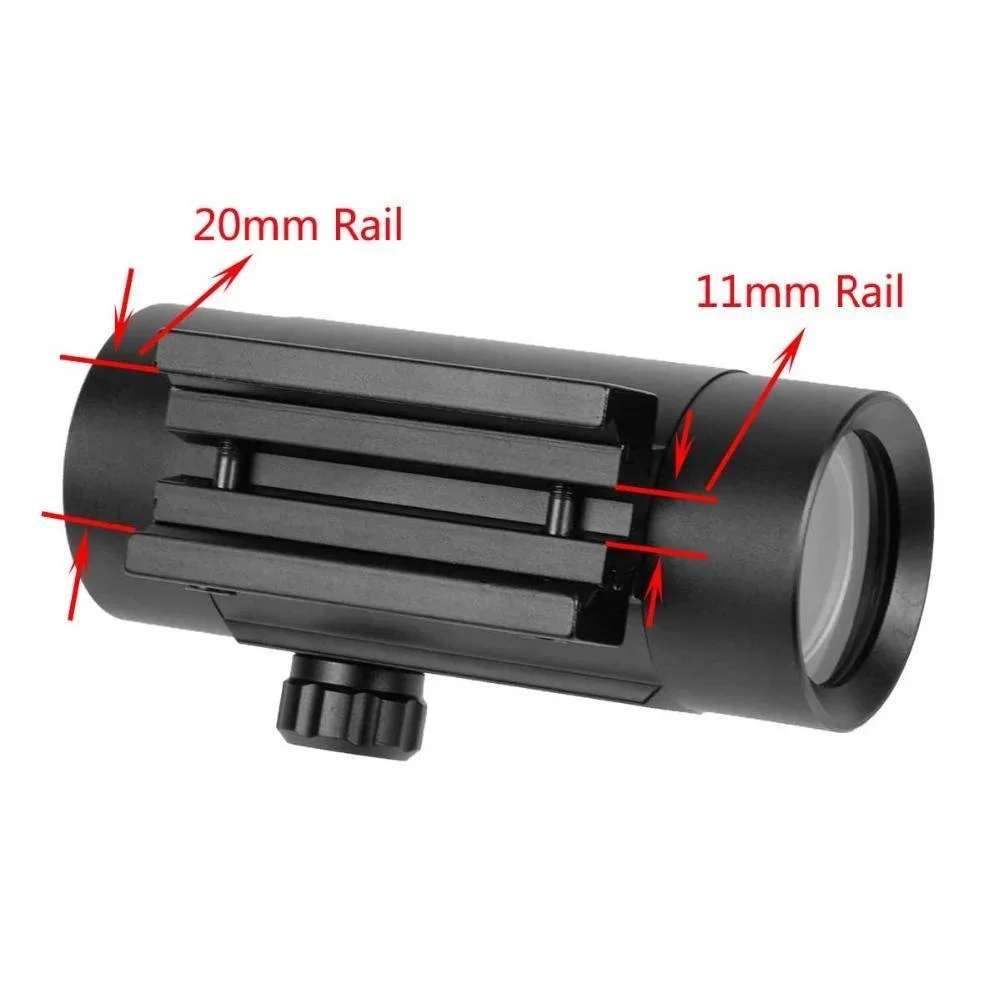 Mira telescópica táctica de aleación de aluminio óptico, mira telescópica de punto rojo/verde para montaje en riel de 11mm y 20mm, juego de guerra de caza Airsoft, 1x30/40