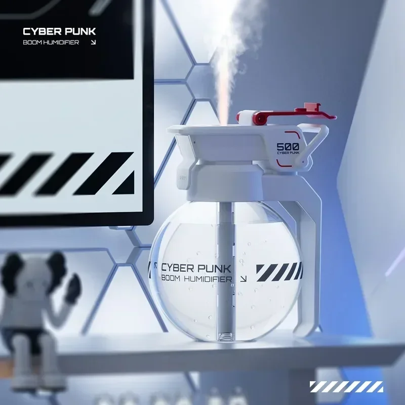 Cyberpunk e-sport Desktop Dekorasi granat semprot api Humidifier kreatif