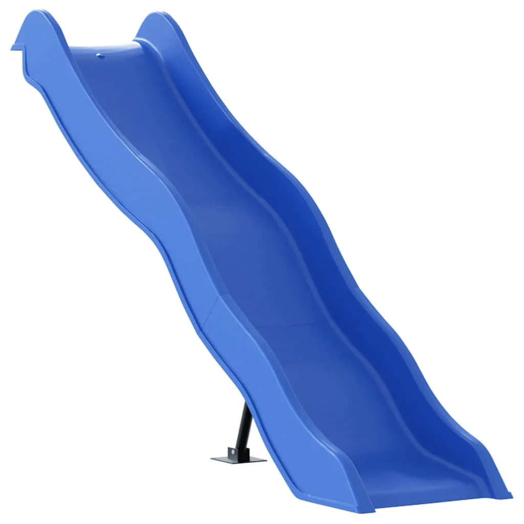 Blaue Spielrutsche 174x38 cm aus Polypropylen mit Rutsche für den Garten, Spaß für Kinder, in verschiedenen Farben erhältlich