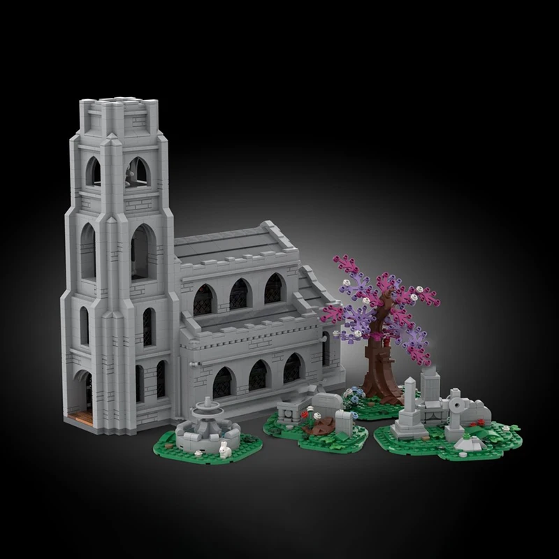 Moc Building Blocks Medieval Church Technology Modular Bricks Model  Gifts Christmas Toys DIY Sets Assembly