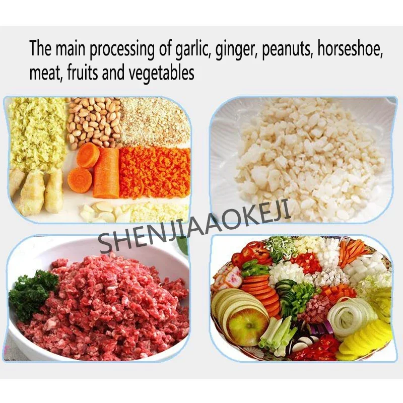 الأجهزة المنزلية مفرمة اللحم الكهربائية التقطيع 1400 دورة/دقيقة قطع الخضروات الصغيرة المعالج المستهلك والتجاري مطحنة الطعام 22