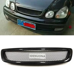 Carbon Fiber/Fiberglass Front Grille Grill Mesh For Lexus GS300 GS400 GS430 1998-2005 F Sport/Toyota Aristo JZS160 161 1997-2005