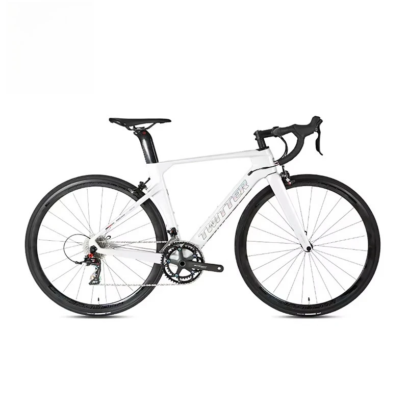 Carbon Road Bike with 24 Speed Groupset 700c Clincher Wheels Thru Axle Disc Brake aero Racing Carbon Fiber Road Bike