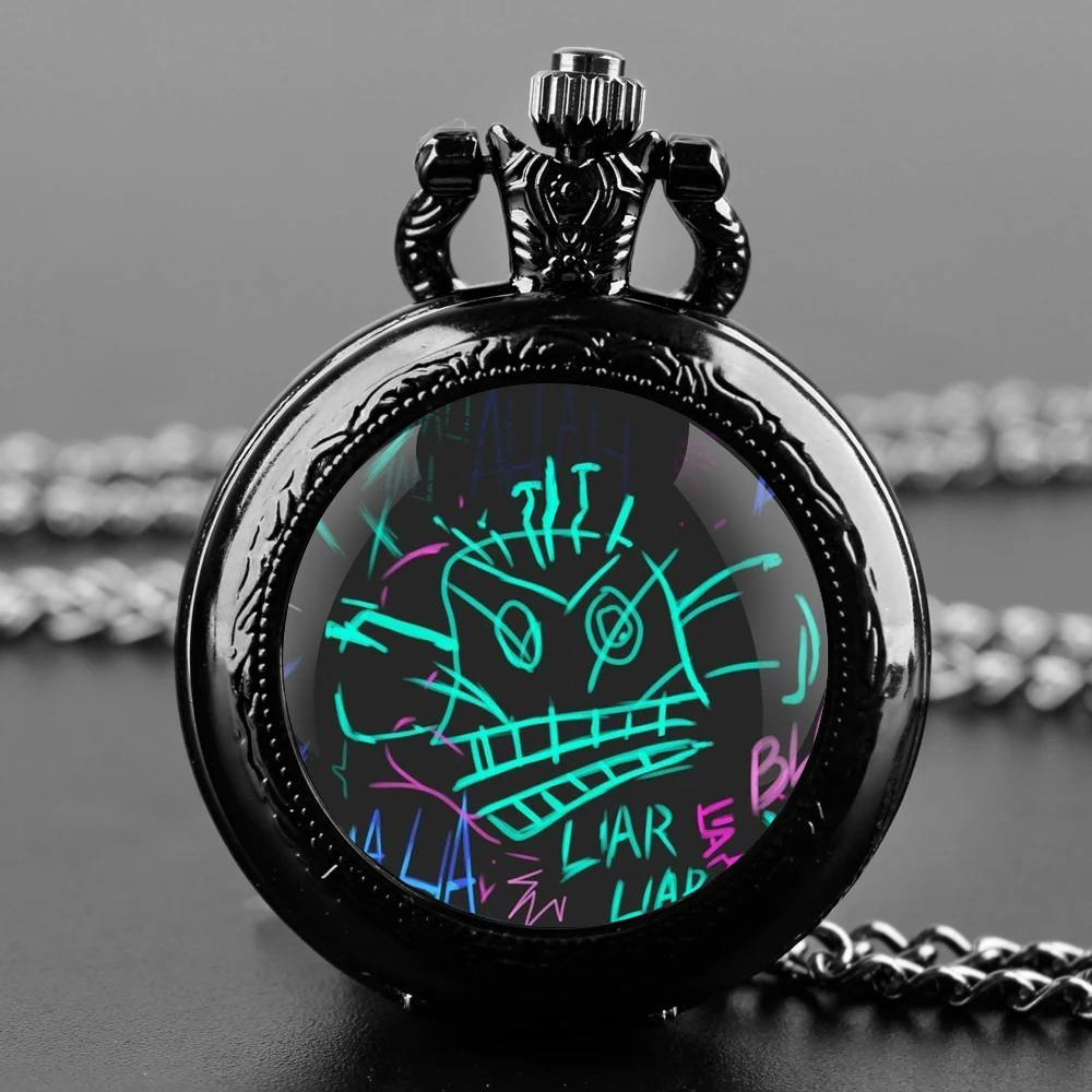 Arcane Jinx-reloj de bolsillo de cuarzo creativo único, collar, accesorio, reloj de cadena, recuerdo para niños, los mejores regalos para niños y