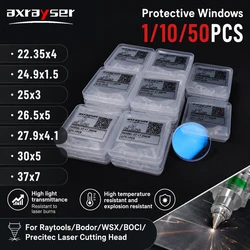 Raytools Fiber Optical Laser Protective Window Lens 27.9*4.1 30*5 37*7 1064nm JGS1 Quartz Fused Silica for Cutting Head Machine
