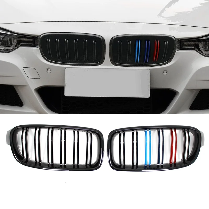 ABS Car Styling paraurti anteriore griglia renale griglia a doppia lamella per BMW F30 F31 F35 2012-2018 320i 325i 328i accessori per la messa a