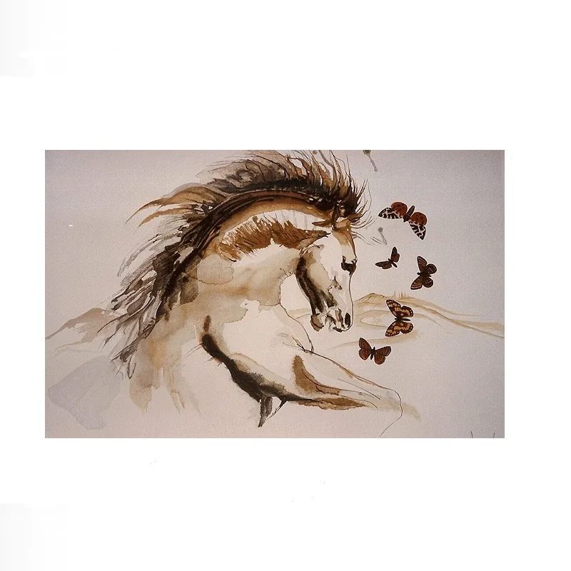 Amanda Lear Papillons Dalinois , Print Art Canvas Poster, For Living Room Decor Home Wall Picture