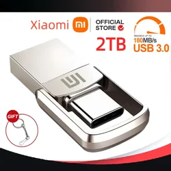 Xiaomi 2tb USB Flash Drive 3.2 Type C PenDrive Memory Stick 64G 128GB Pen Drive 256g Flash Disk for PC Smartphone Storage U Disk