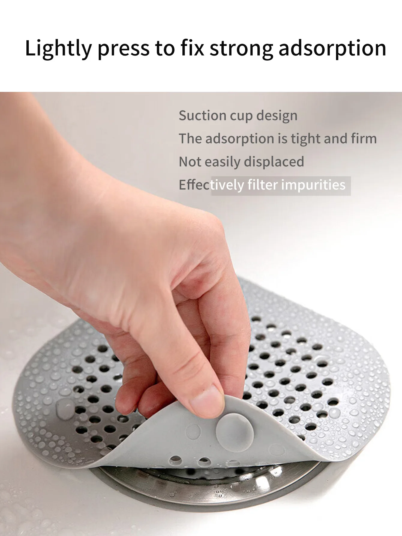Floor Drain Mat Anti-Odor Cover Filter Rubber Bathroom Anti-Clogging Hair Trap Toilet Plastic Filter Net Anti-Odor Mat