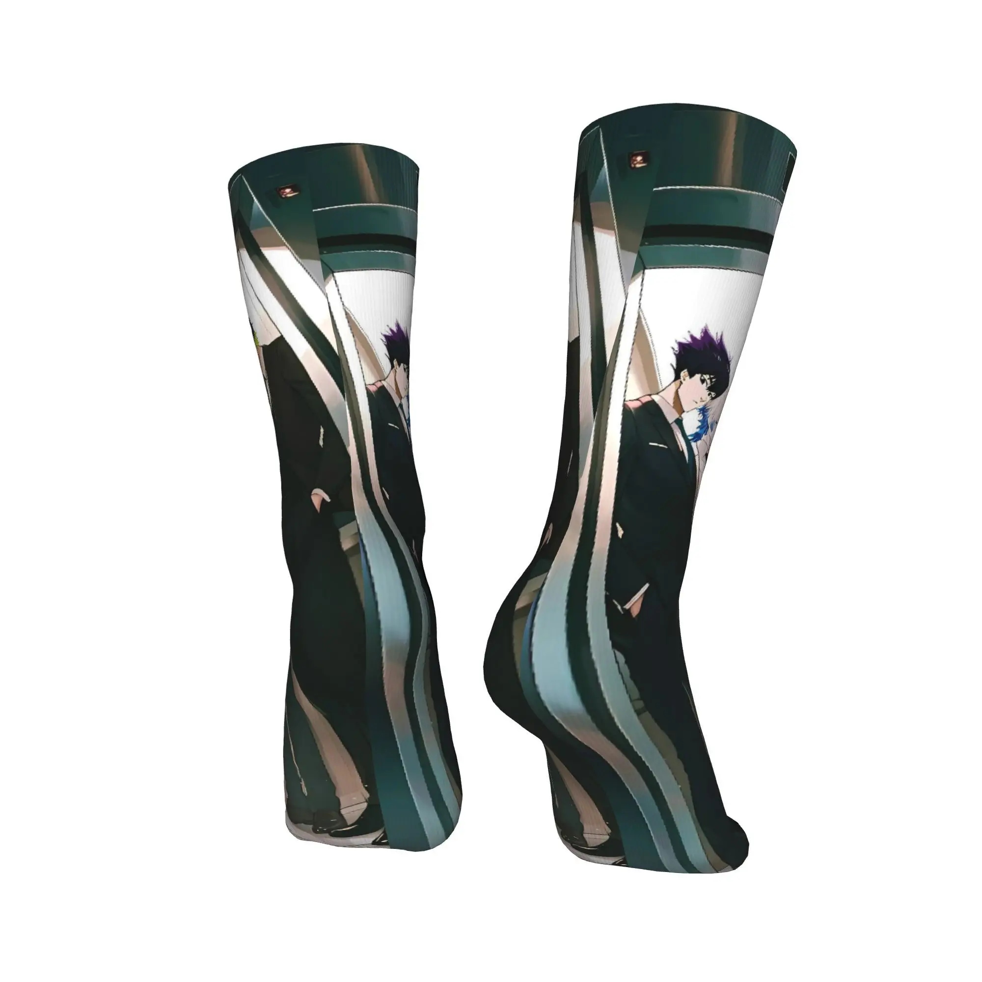 ブルーロックアニメストッキングユニセックス男性靴下高品質ノベルティソックス春ランニングスポーツ滑り止めパターンソックスギフト