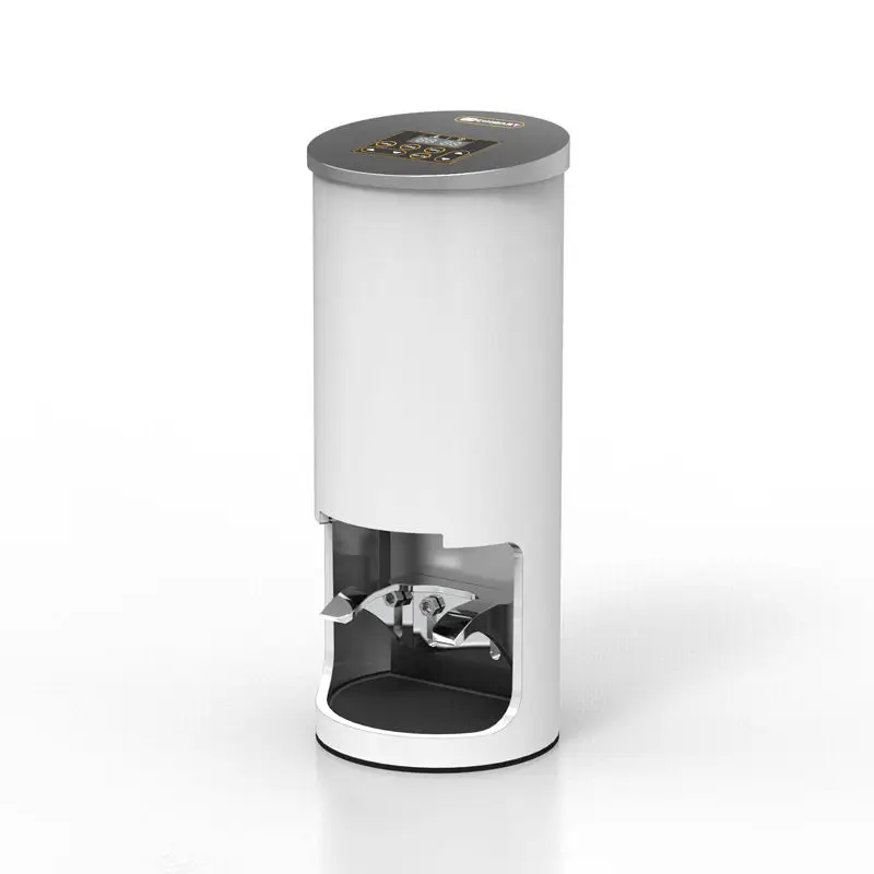 New Arrival Black White Automatic Coffee Tamper Adjustable Pressure Commercial Electric Coffee Tamper Machine