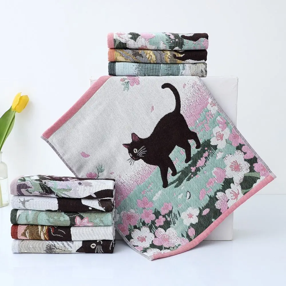 New 34x40cm Large Hand Towel 4 Layer Cotton Gauze Decorative Kitchen Towel Quick Dry Tea Towel Home Restaurant