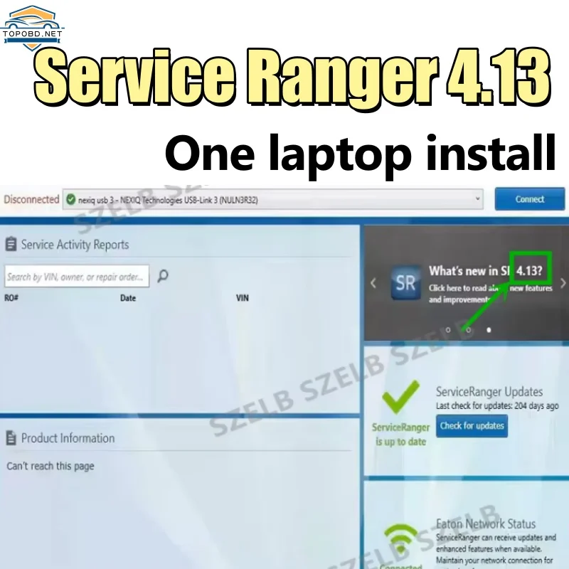 Eaton Service Ranger 4.13 Engineering Level Service Ranger 4.2 Active and Install Fault Codes Service Routines Configuration