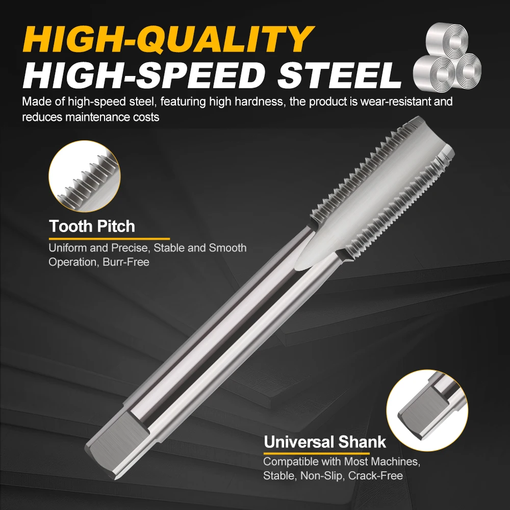 나사 탭 및 원형 다이 세트 HSS 나사 탭 BSW 5/32-32 3/16-24 1/4-20 5/16-18 1/2-12 5/8-11, 플러그 탭 수공구 2 개